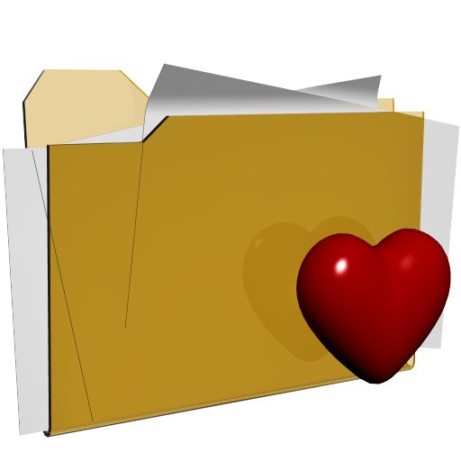  folder favorite love heart actions  iconizer