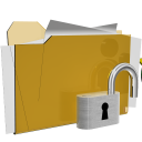 folder unlock open access actions iconizer