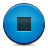  blue button stop icon 