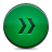  button fastforward green icon 