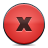  button close red icon 