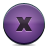  button close violet icon 