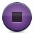  button stop violet icon 
