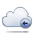  back cloud icon 