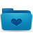  blue favorites folder icon 