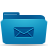  blue folder mails icon 