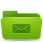  папку зеленый письма значок 