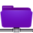  папки удаленные фиолетовый значок 
