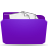  папку с начинкой фиолетовый значок 