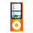  Ipod нано оранжевый значок 