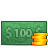  100 coins money icon 