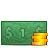  1 coins money icon 