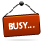  busy red sign icon 