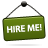  hire me hiring sign icon 