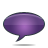  bubble speech violet icon 