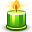  свечи зеленый 