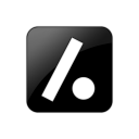 099359 dot logo slash square icon 