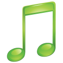  sound music itunes green 