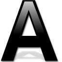  a font letter icon 