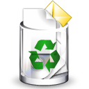  full recycle bin trashcan icon 