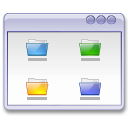  folders window icon 