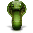  животных кобра змея значок 