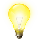  idea light bulb tip icon 