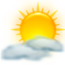  clouds sun weather icon 