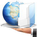  folder hand internet share icon 