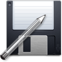 disk pen save save as write icon 