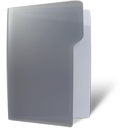  folder grey open icon 