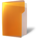  папки открытой оранжевый значок 
