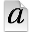  character font type icon 