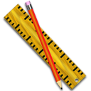  measure pen ruler icon 