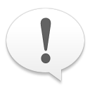  alert chat messagebox talk warning icon 