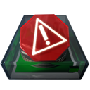  alert disk warning icon 