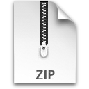  compressed document file zip icon 