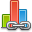  bar chart link icon 