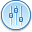 blue control equalizer icon 