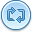  blue control repeat icon 