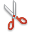 cut red icon 