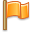  флаг оранжевый значок 