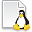  page penguin tux white icon 