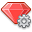  gear ruby icon 