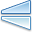  flip shape vertical icon 