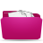  folder pink stuffed 