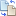  blue convert document icon 