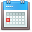  синий календарь значок 