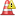  cone exclamation traffic icon 