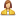  female user yellow icon 